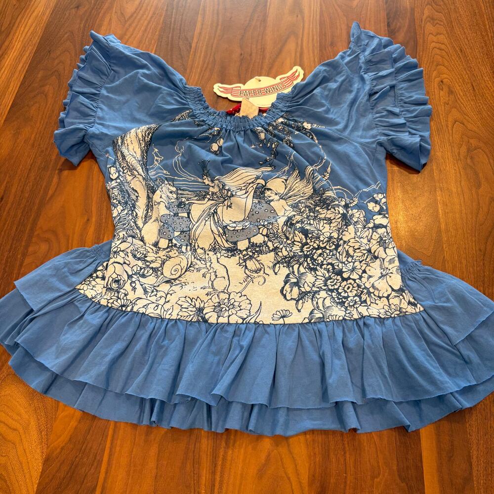 NWT Size 10 PaperWings Frilled Bustle Tshirt
